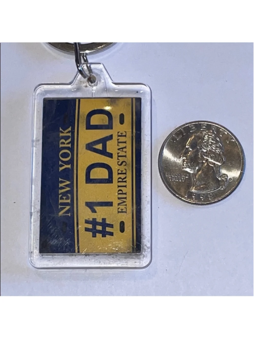 #1 Dad New York Keychain